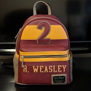 Loungefly Harry Potter Ron Weasley Quidditch Backpack